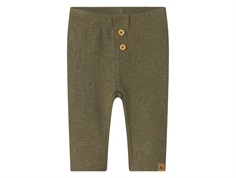 Name It dusty olive button long john leggings